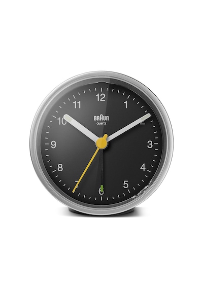 Braun Bc12sb Gümüş-siyah Klasik Analog Alarmlı Masa Saati Brn.bc12sb
