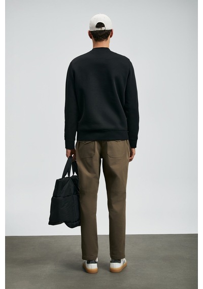 Lufian 112030173 Henry Erkek Sweatshirt Siyah
