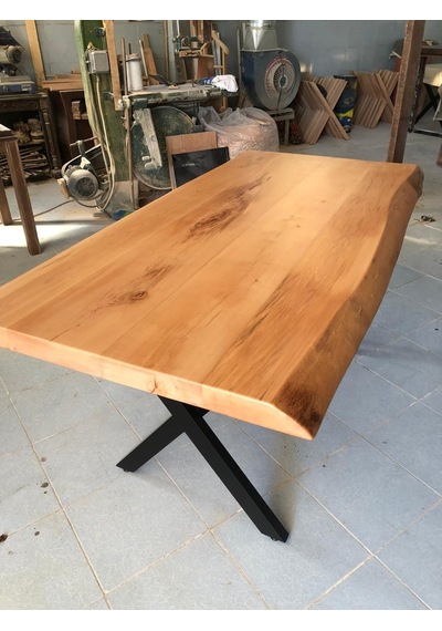 Bintaşmobilya Kayın Ağacı Kütük Masa-150X90.Cm