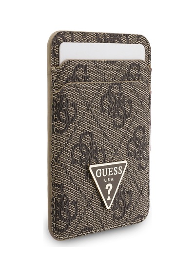 Guess Bilek Askı İpli Magnetik Kartlık 2in1 Aksesuar Set Kahverengi
