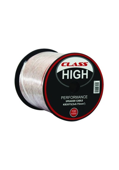 CLASS HİGH KB-2075 2X0,75 MM 100 METRE  HOPARLOR KABLOSU