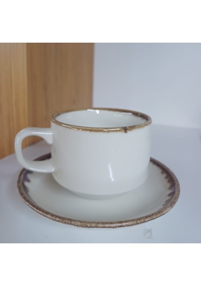 Konak Züccaciye Flat 6 Lı Nescafe Tk. Akıtma Krem - Kahve