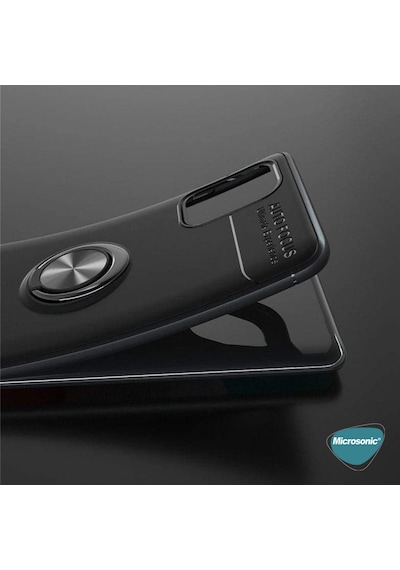 Microsonic Samsung Uyumlu Galaxy M31S Kilif Kickstand Ring Lacivert 465254439