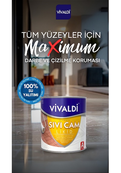 Fayans Boyası Seti Sıvı Cam Ve Uygulama Seti Mutfak,mermer,banyo,tezgah Boyama Seti 1 L