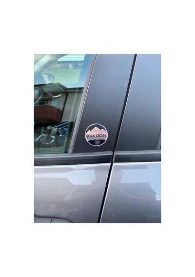 Fiat Egea Cross Uyumlu Damla Sticker Logo 1 Adet Silikon Logo