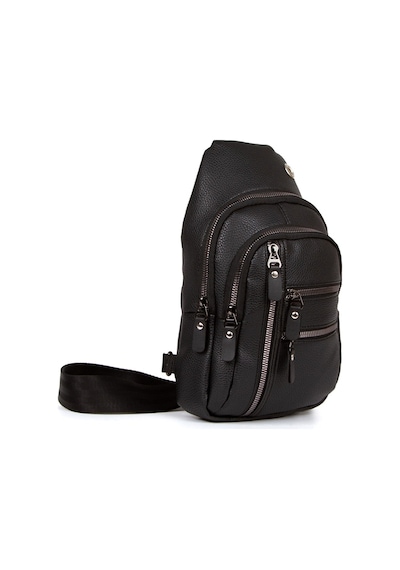 Adelina Bags Unisex Siyah Werner Göğüs Ve Omuz Çantası Çapraz Askılı Body Bag