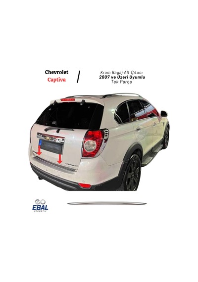 Ebal Otomotiv Chevrolet Captiva Krom Alt Bagaj Çıtası 2007 Üzeri P. Çelik