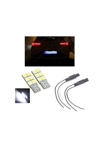 Megamarket06 Seat Leon Mk3 Led Plaka Lambası Ampul Seti T10
