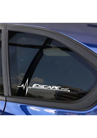Modifiye Escape Yan Cam Sticker Oto Kapı Çıkartma 20Cmx7Cm