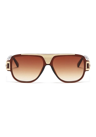 Flare Vintage & Retro Güneş Gözlüğü Kahverengi