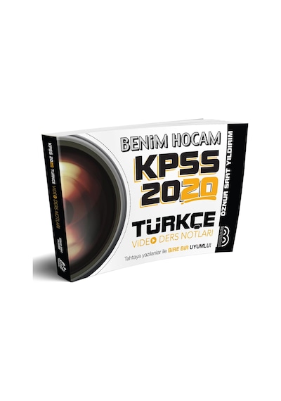 Benim Hocam Yayınları 2020 Kpss Türkçe Video Ders Notları Klp