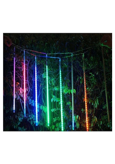 Meteor Yağmur Led Takımı-dekoratif Işık Akar Led Dış Mekan-10lu RGB