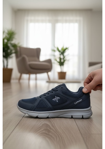 Enoch Ortopedik Yüksek Darbe Emicili Ultra Hafif Erkek Sneaker Lacivert