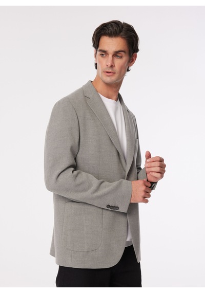 Fabrika Comfort Regular Fit Gri Erkek Düz Ceket Fc4sm-ckt 0770