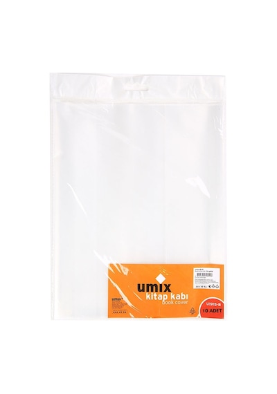 Umix Hazır Kitap Kabı - Şeffaf Kitap Kabı 1 Paket (10 Adet)