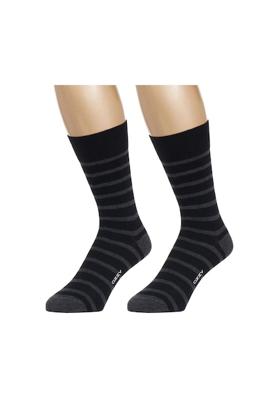 Ozzy Socks 3 Çift Dikişsiz Erkek Penye Pamuklu 4 Mevsim Çorap Dayanıklı Topuk Burun Gri- Antrasit