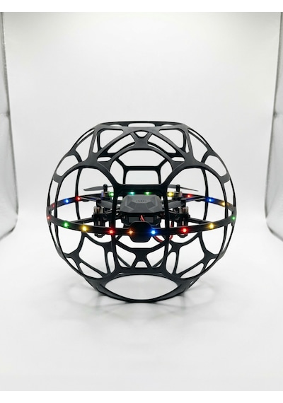 El Hareketi Kontrollü Futbol Topu Tasarımlı Drone Led Işıklı - Lisinya