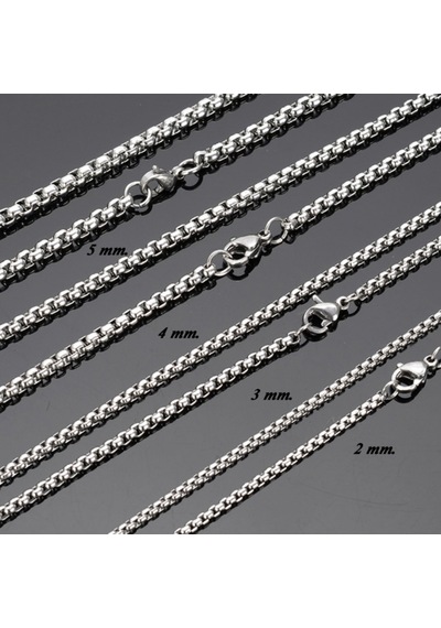 Chavin Gri 75 Cm. 2 Mm. Erkek Çelik Zincir De95 (478256002) Beyaz