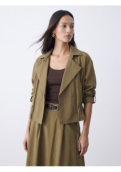 Lcw Everyday Haki Oversize Modal Karışımlı Kadın Ceket