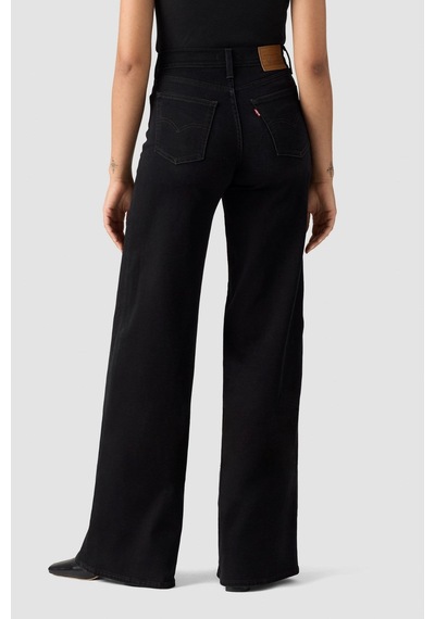 Levi's 728 Yüksek Bel Geniş Paça Midnight Yıkama Kadın Jean-16420 Siyah