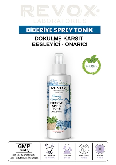 Revox Biberiye Bitki Özlü Dökülme Karşıtı Besleyici ve Onarıcı Tonik 200 ML