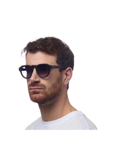 Okkia Zeno Round Unisex Güneş Gözlüğü Siyah Siyah