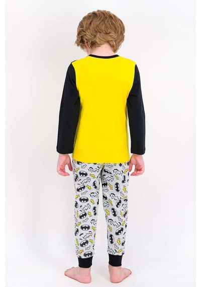 Batman Lisanslı Mimoza Erkek Çocuk Pijama Takımı 5274-24930 Sarı