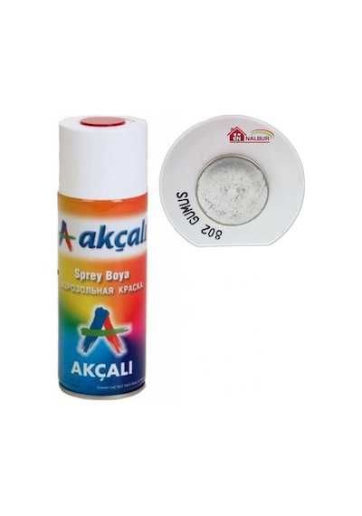 Akçalı Gümüş Metalik Sprey Boya 802