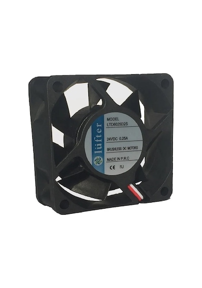 Lüfter 60X60X25Mm 24V 0.25A Kare Fan