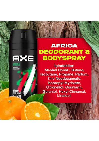 Axe Africa Erkek Deodorant Sprey 150 ML
