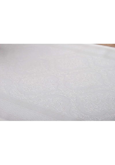 Roma Jakar Polyester Kumaş Krem Runner 45x150 Cm 1414 Krem