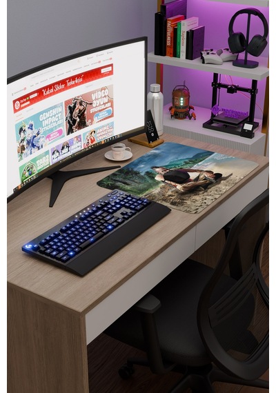Far Cry Kaymaz Dikişli Kauçuk Oyuncu Mousepad V3 - 48x40 Xl Gaming Mouse Pad Fare Altlığı