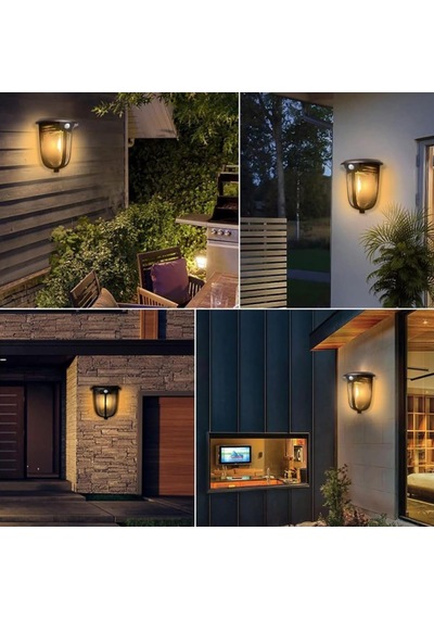 Güneş Enerjili Hareket Sensörlü, Cob Led Duvar Aplik/gt-sl18