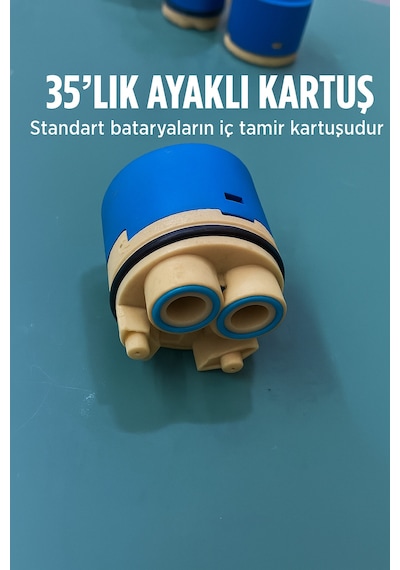 35'lik Ayaklı Batarya Kartuşu Standart Aç Kapa Bataryalara Uyumludur Mix Model