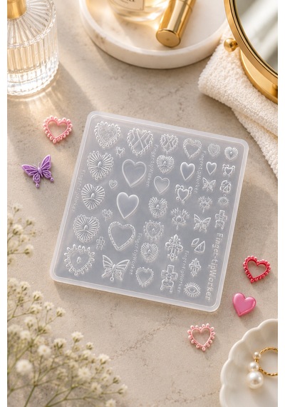 Nail Art Silikon Kalıp 3d Nail Art Desen Kalıbı, Tırnak Süsleme Desen Charm Tırnak Çarm 108 Nail Art Silikon Kalıp 3d Nail Art Desen Kalıbı, Tırnak Süsleme Desen Charm Tırnak Çarm 108