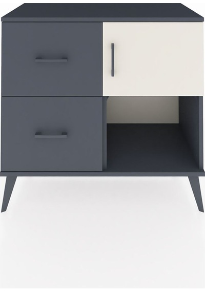 Hyperion Şifonyer Tek Raflı 2 Çekmeceli Tek Kapaklı 88x44x80 Antrasit-aytaşı/antrasit Aytaşı/antrasit Hyperion Şifonyer Tek Raflı 2 Çekmeceli Tek Kapaklı 88x44x80 Antrasit-aytaşı/antrasit Aytaşı/antrasit
