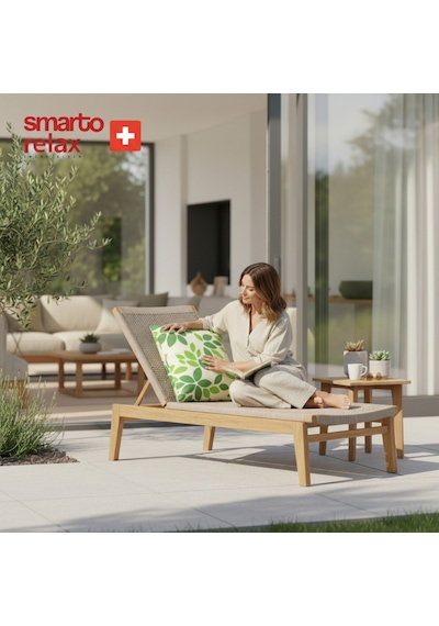 Smarto Relax Içi Dolgulu Kırlent 45x45 Cm Kare Salon & Berjer Kırlenti - Smr-kır-028 Beyaz - Yeşil