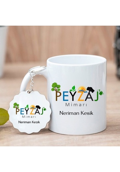 Peyzaj Mimari Kupa Bardak Ve Anahtarlık