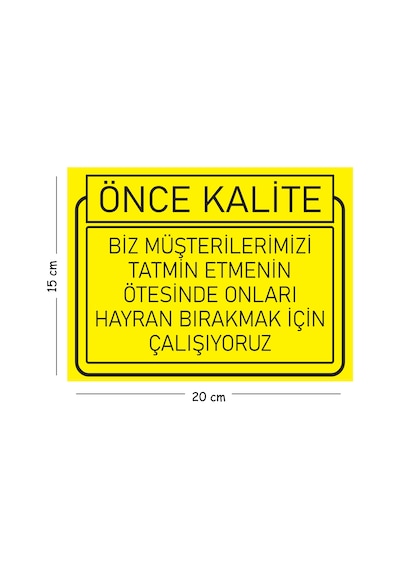 Metal Biz Müşterilerimizi Tatmin Etmenin Ötesinde Onları Hayran Bırakmak İçin Çalışıyoruz 15x20 Cm