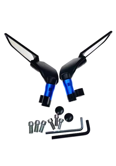 Yarasa Ayna Üniversal Alüminyum Düz 8-10mm/ters 10mm Mavi