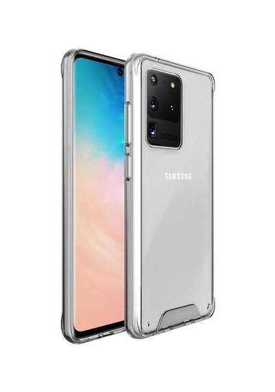 Galaxy S20 Ultra Kılıf Zore Gard Silikon Renksiz