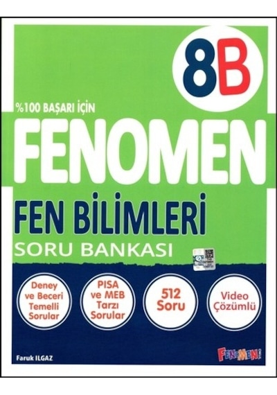 Fenomen Yayınları Fenomen 8. Sınıf Paragraf Soru Bankası B Serisi