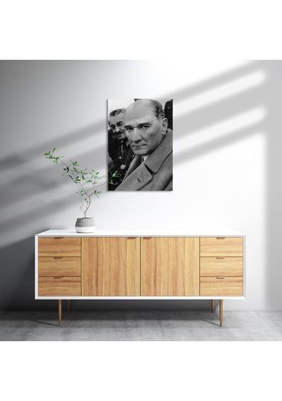 Cakasepetim Atatürk Yakın Plan Fotoğraf Ahşap Mdf Tablo