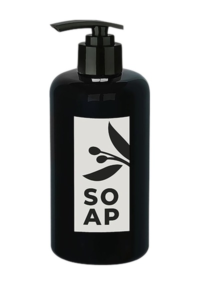 Sıvı Sabunluk Yuvarlak Plastik 500 Ml - Siyah Belirtilmemiş
