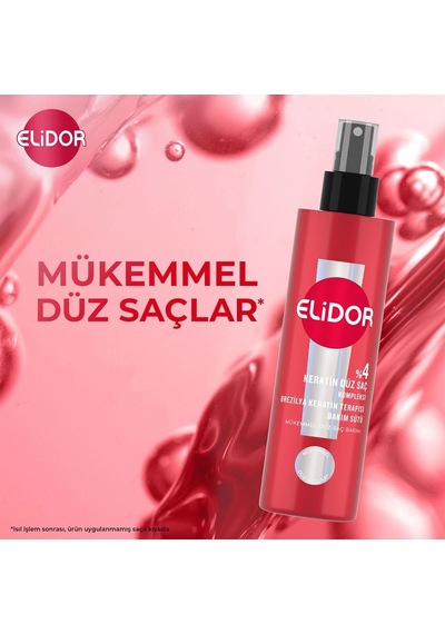 Brezilya Keratin Terapisi Saç Bakım Seti, Şampuan 400 Ml X2 + Sıvı Saç Bakım Sütü 200 Ml