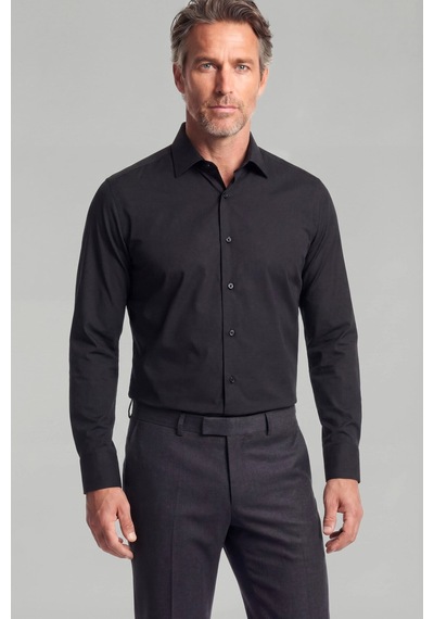 Bisse Modern Fit Klasik Yaka Siyah Cepsiz Erkek Gömlek Gmkls4kc242058 D99 Siyah