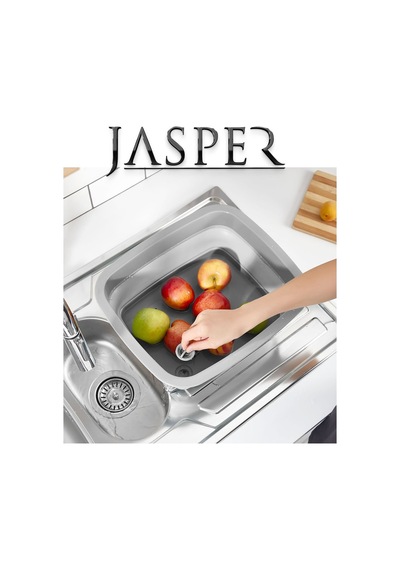 Jasper Jpr-00109 Açık Gri 9 Lt Katlanabilir Su Tahliyeli Çok Amaç Gri
