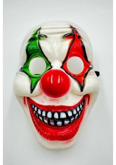 Halloween Maske Palyaço Kırmızı Yeşil