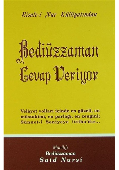 Bediüzzaman Cevap Veriyor - Orta Boy (Kod:403) / Bediüzzaman S...