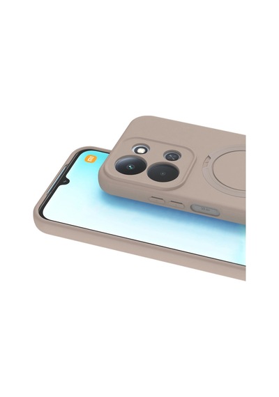 Xiaomi Redmi 15c 4g Regal Magsafe Standlı Kapak - Çöl Titanyum 0.2M-Çok Renkli